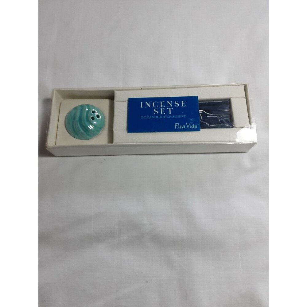 Pura Vida Incense Set sticks and holder Ocean Breeze Scent